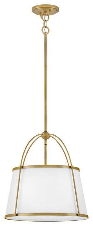 Hinkley Clarke Large Drum Pendant, Lacquered Dark Brass