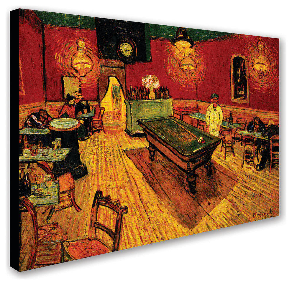 ''The Night Cafe" Canvas Art by Vincent Van Gogh, 35" X 47", 35"x47"