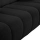 Elijah Boucle Fabric Upholstered Loveseat, Black