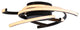 1-Light Unique Statement LED Light Wavy Line Flush Mount Light, Black