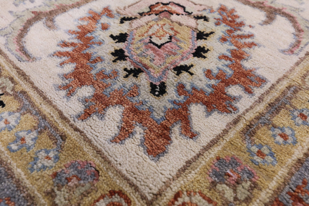 8' 0" X 10' 3" Persian Tabriz Handmade Wool Rug Q9018
