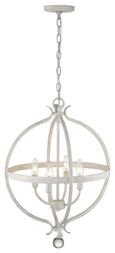 Callie 4-Light Country White Pendant