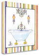 "Striped Bath I" By Liz Jardine, Giclee Print on Gallery Wrap Canvas