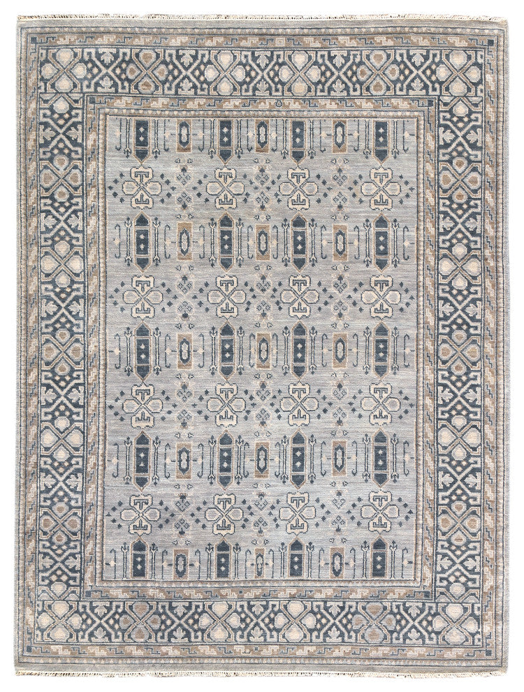 Blu Thames Area Rug, Gray, 2' x 3', Geometric