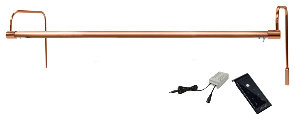 30" Slim Line Art Light, Rose Gold With Plug-in and Remote