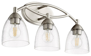 Quorum International 5069-3-2 Barkley 3 Light 21"W Vanity Light - Satin Nickel
