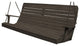 Pressure Treated Pine Highback Swing, Charcoal Stain, 5 Foot