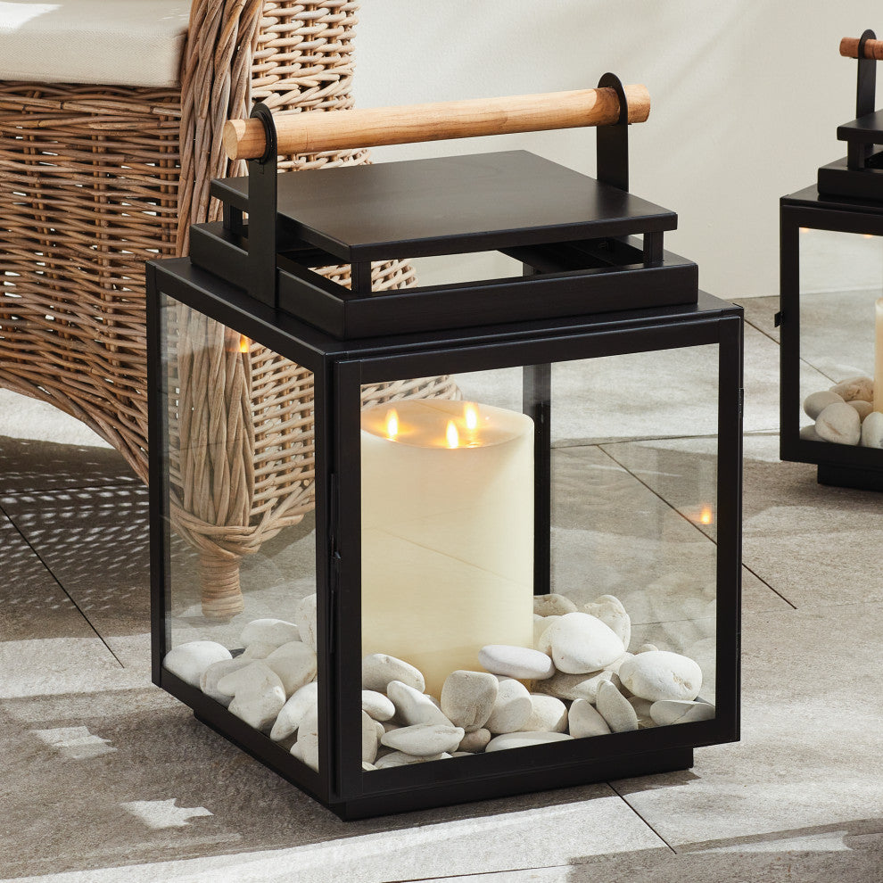 Adwin Outdoor Lantern Black, Large