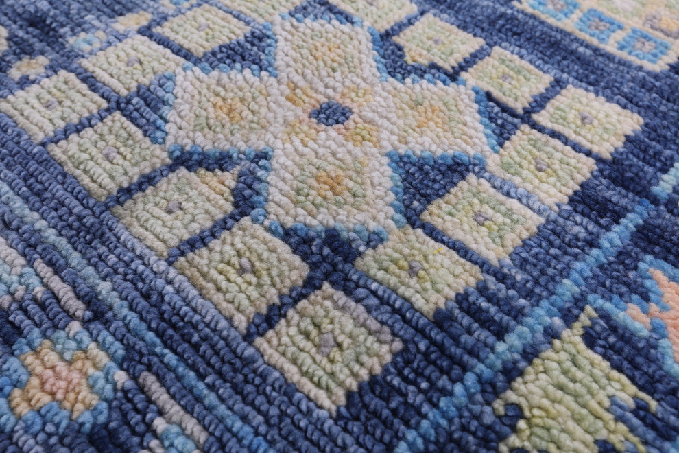 7' 11" X 8' 9" Square Turkish Oushak Handmade Wool Rug - Q13366