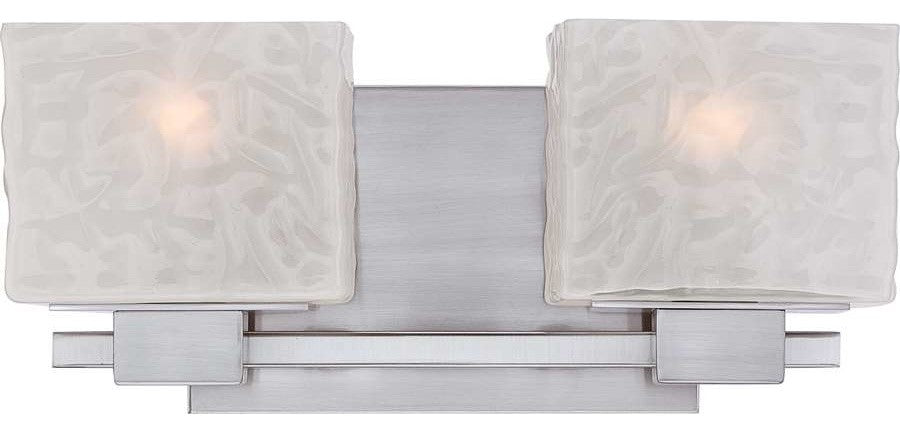 Quoizel MLD8602BN Two Light Bath Fixture Melody Brushed Nickel