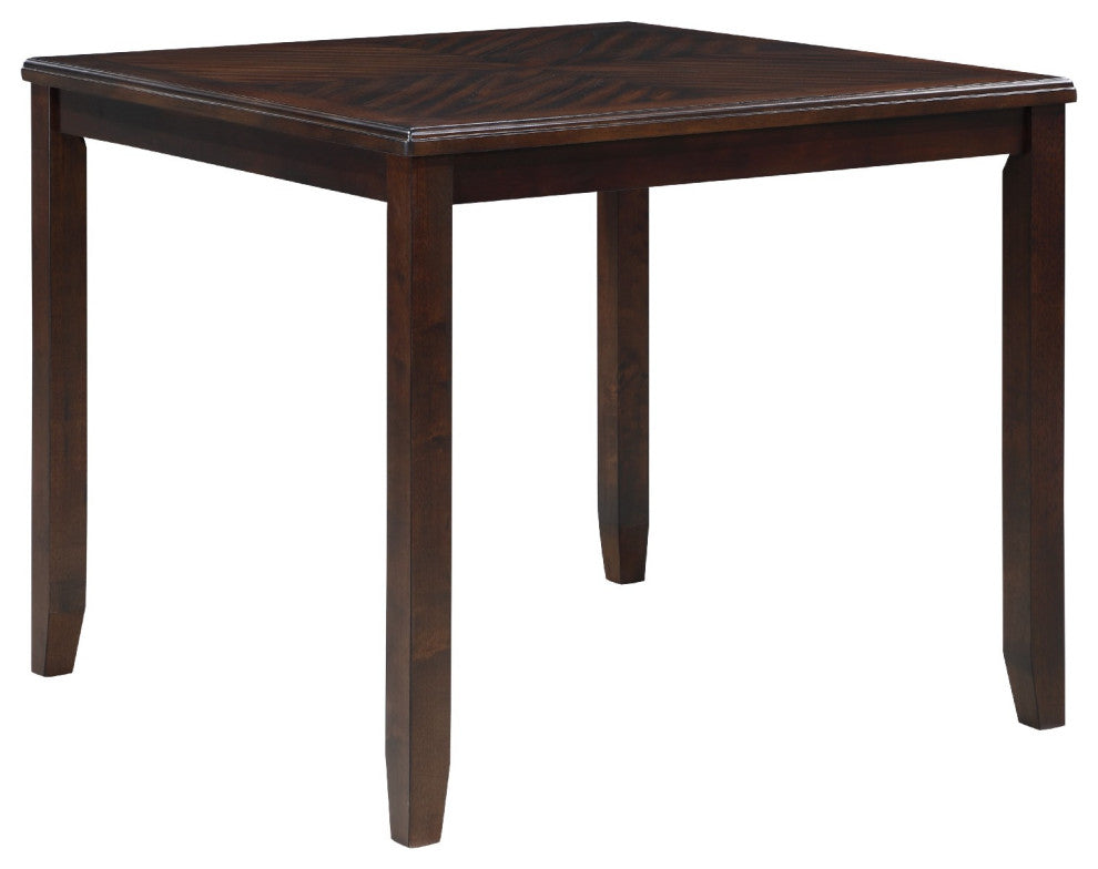 Benzara BM272092 Gary 42" 5 Piece Counter Table Set, Cherry Brown