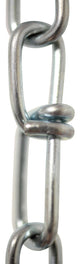 RCH Hardware Steel Double Loop Basket Chain, 2 Sizes, 3', Zinc, U32