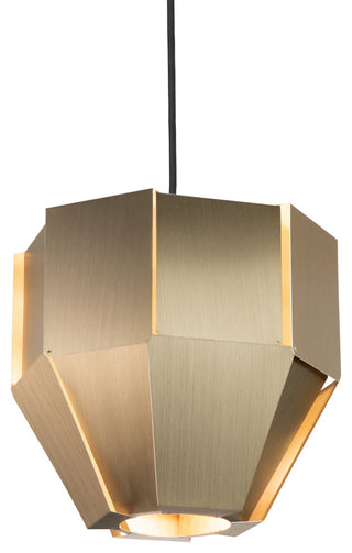 Astrum 17" LED Pendant, Distressed Brass, E26