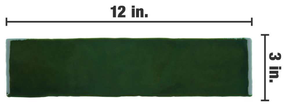 Viva Antic Verde Ceramic Wall Tile, Verde