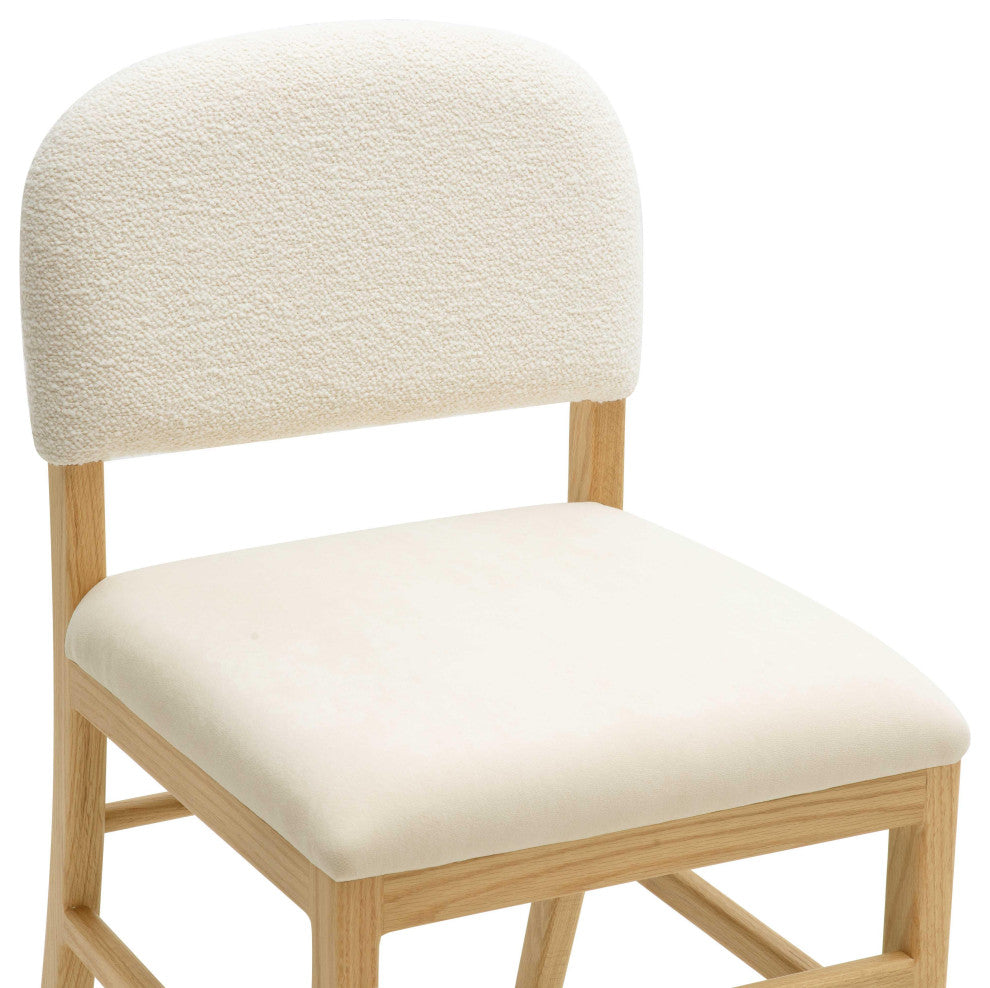 Calla Performance Velvet Dining Chair, Cream
