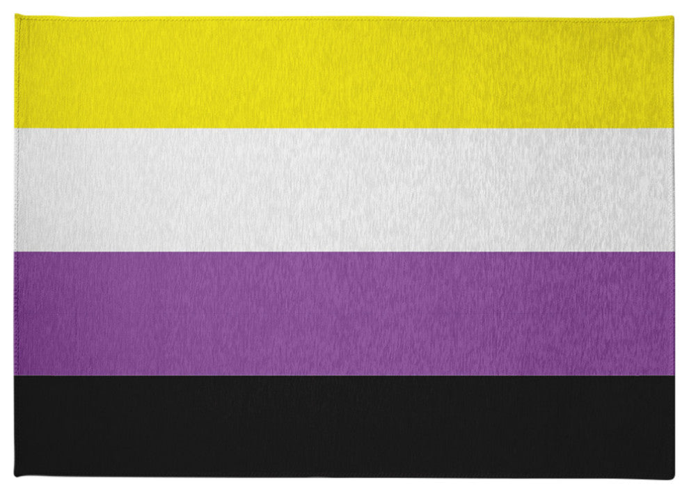 Non-Binary Chenille Rug, Non-Binary, 5'x7'