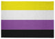 Non-Binary Chenille Rug, Non-Binary, 5'x7'