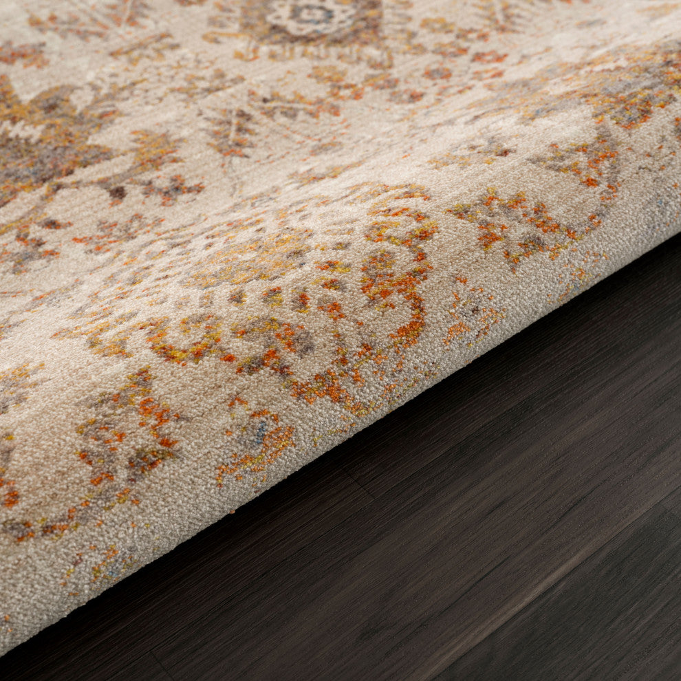Rustic Oriental Area Rug, 2'' X 6''