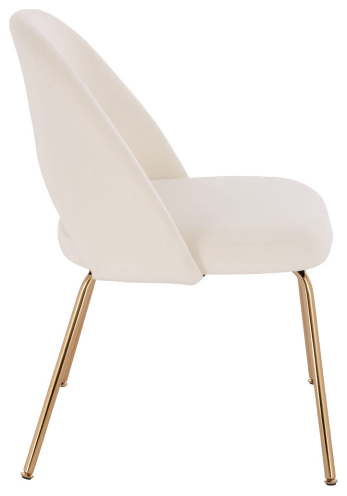 Sand Velvet Chair (Gold), Beige