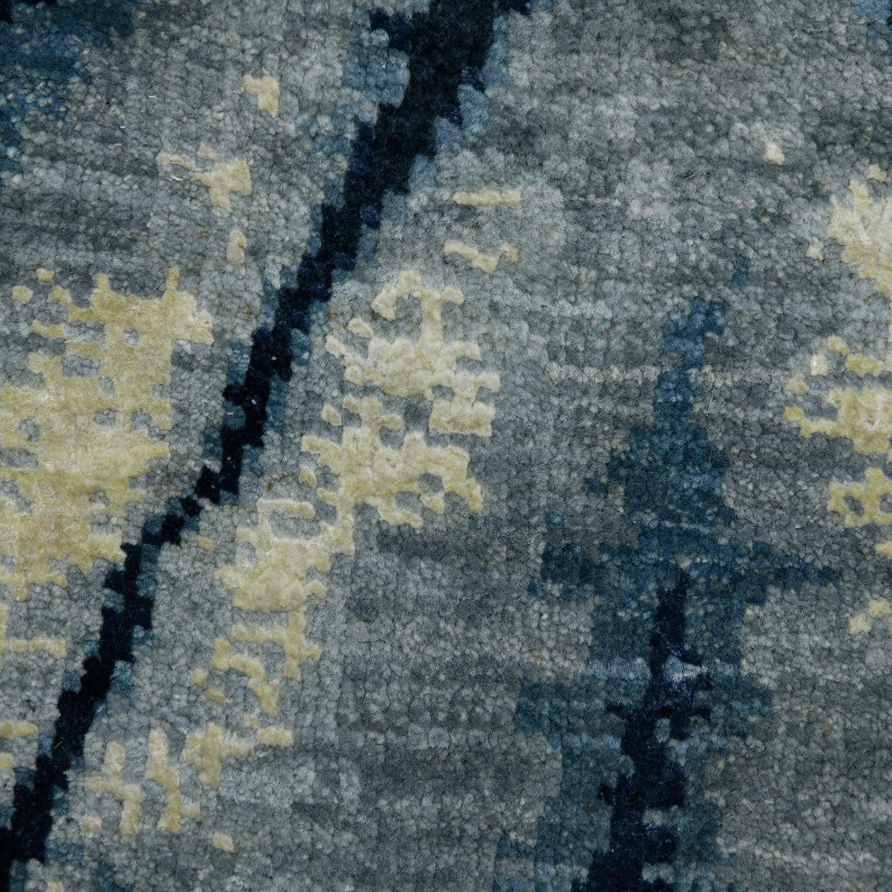 Hermitage Dessavie Area Rug, Blue, 9' x 12', Abstract