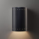 Ambiance Large Cylinder, Outdoor Closed Top Sconce, Matte Black, Dedicated LED