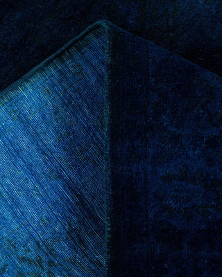 Fine Vibrance, One-of-a-Kind Hand-Knotted Runner Rug Purple, 3'1"x12'6"