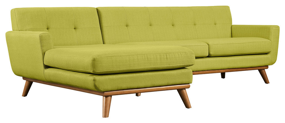 Modern Wheat Engage Left-Facing Sectional Sofa