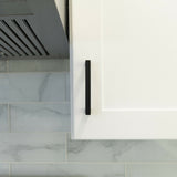 Matte Black Handle Pull 6-1/4" (160mm) Hole Centers, 6-7/8" Overall Length