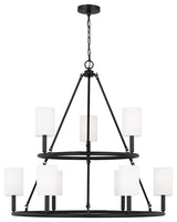 Egmont 9-Light Indoor Extra Large Chandelier, Midnight Black