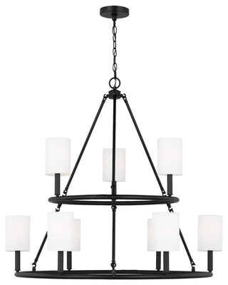 Egmont 9-Light Indoor Extra Large Chandelier, Midnight Black
