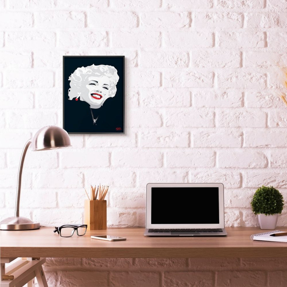 Stupell Industries Abstract Marilyn Portrait Vintage Movie Star, 16 x 20