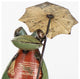 Whimsical Recycled Metal Frog Sculpture 3-Piece Set