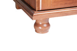 100% Solid Wood Kyle 3-Door Wardrobe, Mocha