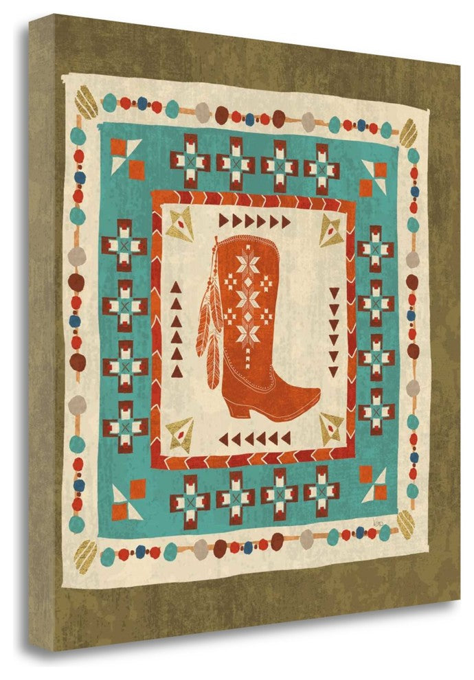 "Southwest At Heart Tile III" By Veronique Charron, Gallery Wrap Canvas
