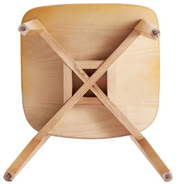 Manhattan Comfort Versailles Dining Chair, Nature, Set of 4