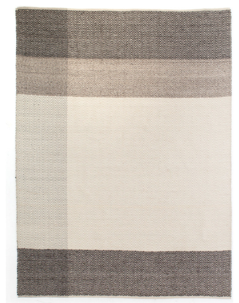 Color Block Chevron Rug, 9x12'