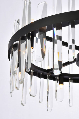 Modern Black 14-Light Pendant