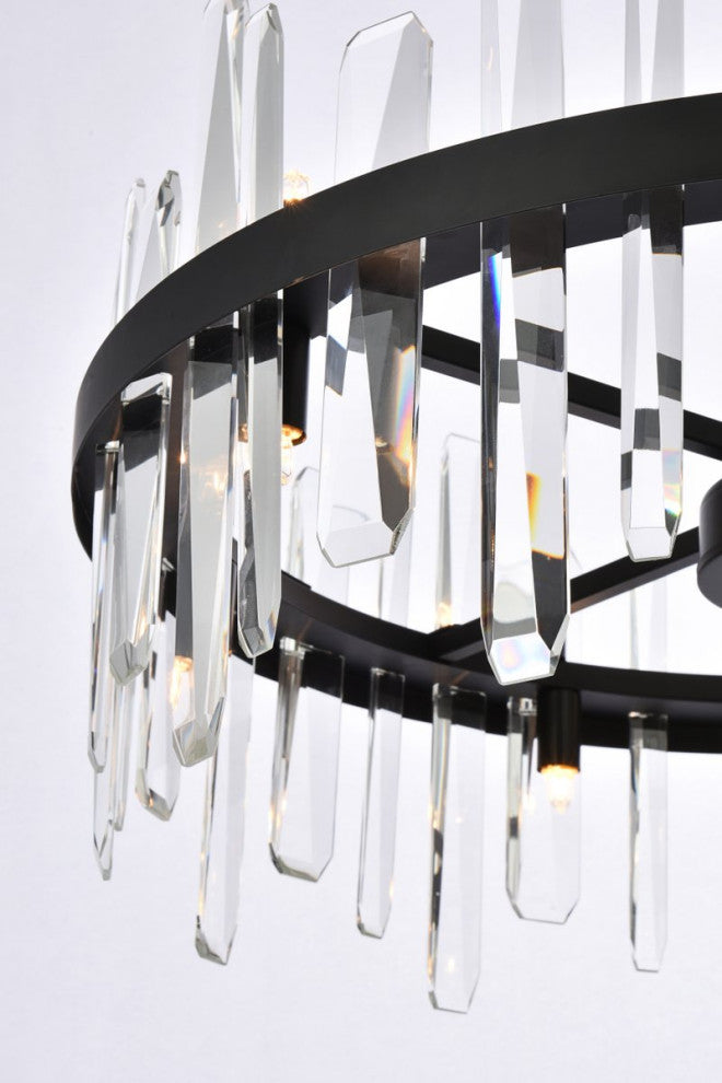 Modern Black 14-Light Pendant