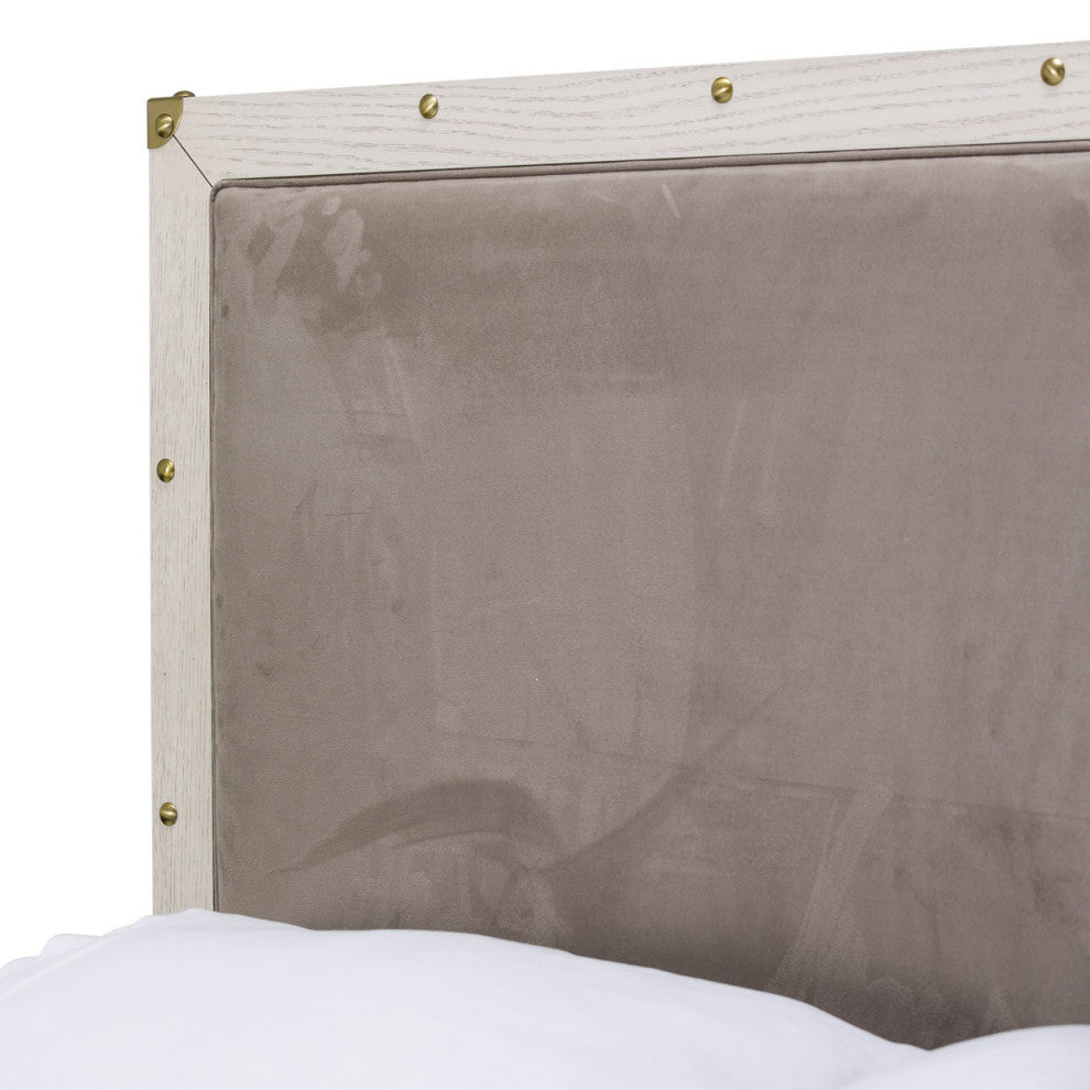 Menlo Station Queen Panel Bed, Eucalyptus