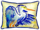 Teal Blue Heron Small Indoor/Outdoor Pillow 11x14 - Set of Two