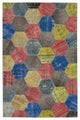 Rug N Carpet - Hand-Knotted Oriental 6' 8" x 10' 2" Overdyed Patchwork Area Rug