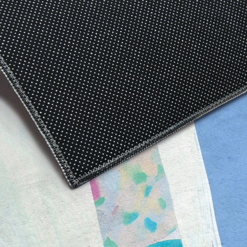 Pool Geometric Art Area Rug, 7.5'x10.3'