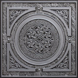 Antique Silver 3D Ceiling Panels, 2'x2', 100 Sq Ft, Pack of 25