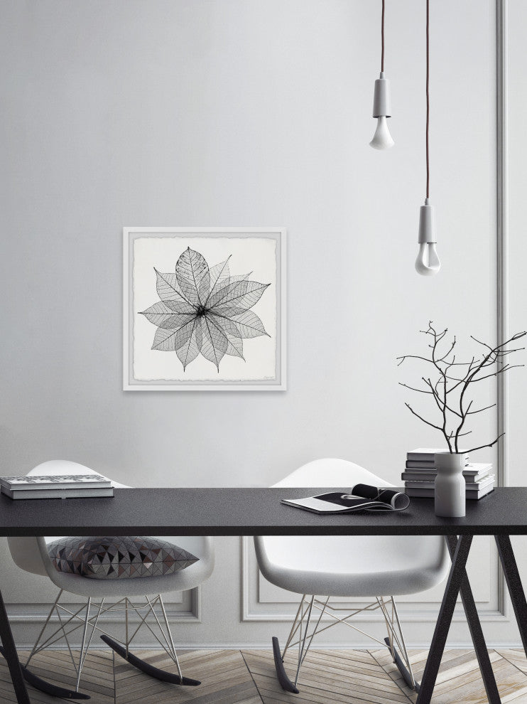 "Leaf Structure" Framed Painting Print, 32x32