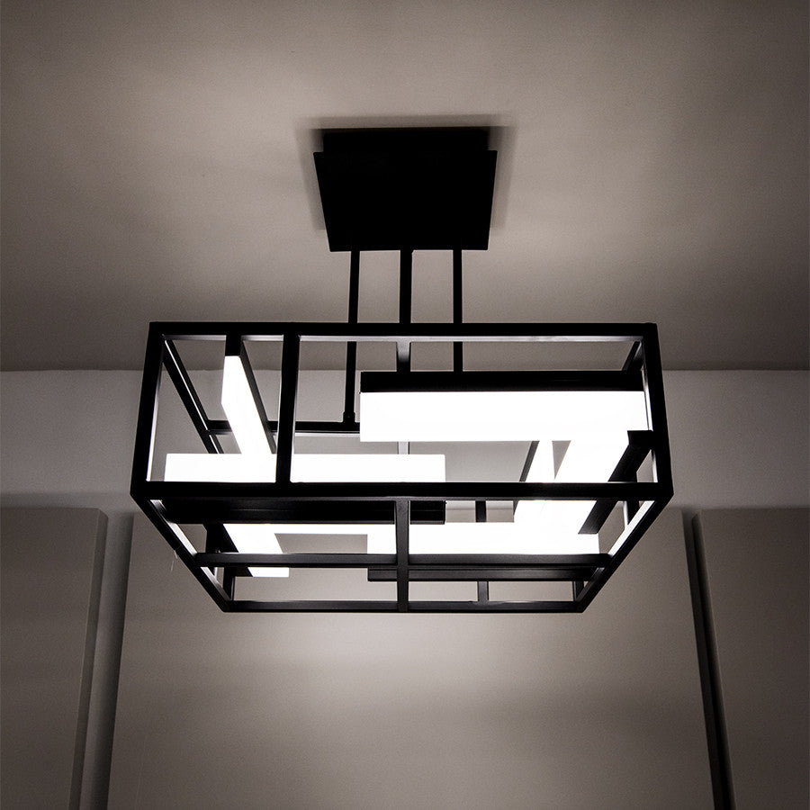 Memory 22" LED Pendant 3000K, Black