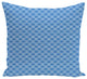 Read Between The Lines Geometric Print Outdoor Pillow, Azure, 20"x20"