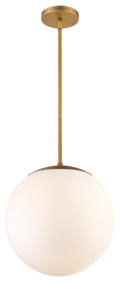 Niveous 13" LED Pendant 3000K, Aged Brass