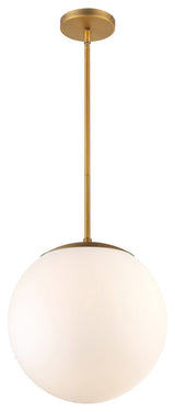 Niveous 13" LED Pendant 3000K, Aged Brass