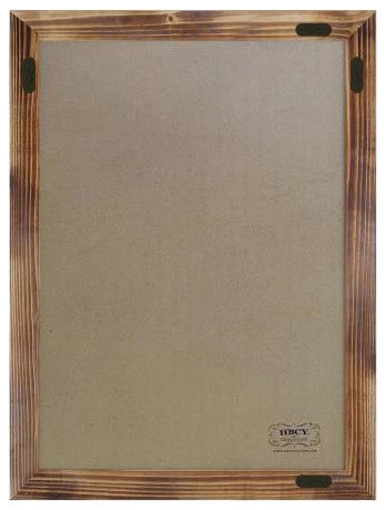 Canterbury Wall Mount Magnetic Chalkboard Sign Set- 18" x 24", Torched Brown, 18" X 24"