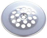 Bath Waste and Overflow-Grid Strainer, Polished Chrome
